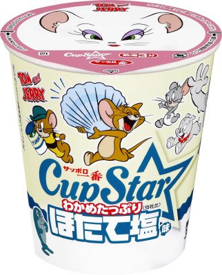 サッポロ一番　カップスター　ほたて塩味　トムとジェリーパッケージ