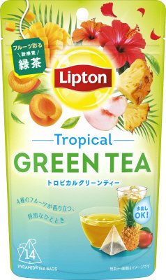 リプトン　グリーンティー　トロピカル　ティーバッグ　１４袋
