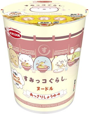 タテ型　すみっコぐらしヌードル　あっさりしょうゆ味