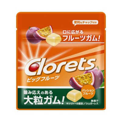 クロレッツ　ビッグフルーツ　パッションフルーツ　ミニパウチ