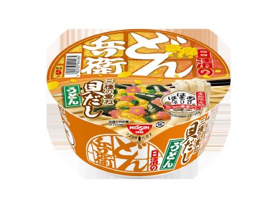 日清のどん兵衛　三種の重ね貝だしうどん
