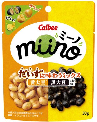 ｍｉｉｎｏだいずに味わうミックス黄大豆黒大豆しお味