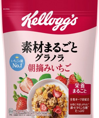 素材まるごとグラノラ　朝摘みいちご