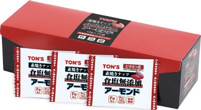 食塩無添加アーモンド１０ｇ×２５袋