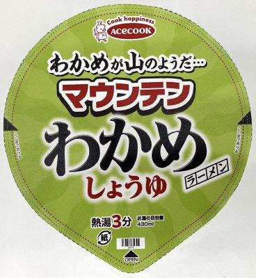 タテロング　マウンテンわかめラーメン　しょうゆ