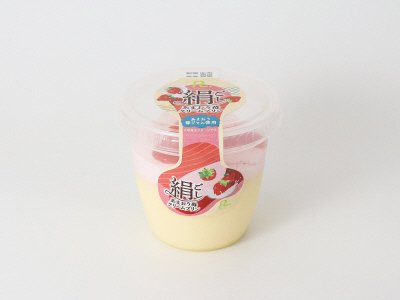 絹ごしあまおう苺クリームプリン