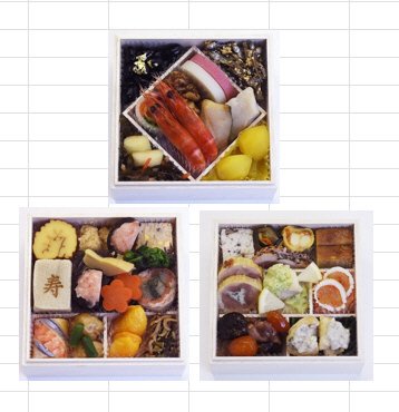 赤坂あじさい　雅　四.七寸三段重