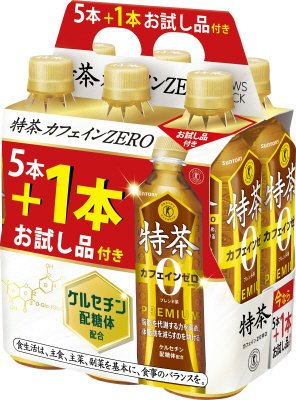 特定保健用食品　サントリー　特茶カフェインＺＥＲＯ５００ｍｌ（手売り用）ＮＥＷＳパック５本＋１本付