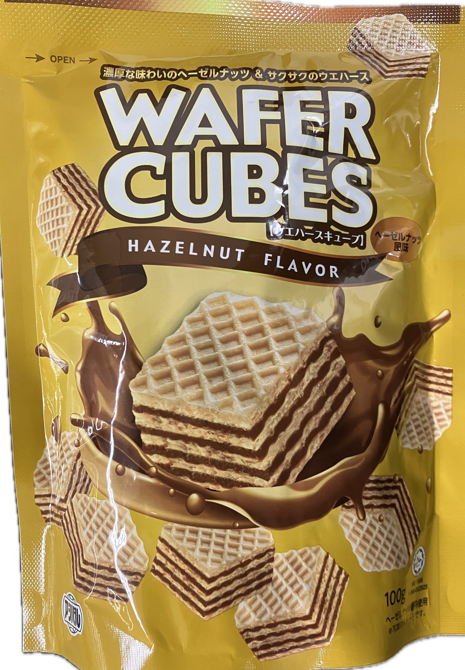 ウエハースキューブ  ヘーゼルナッツ風味