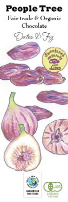 フェアトレードチョコ　板チョコ　オーガニック デーツ＆フィグ