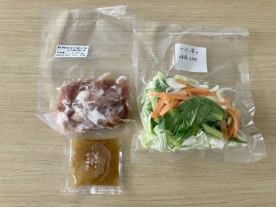 国産豚肉とチンゲン菜の香味うま塩炒め