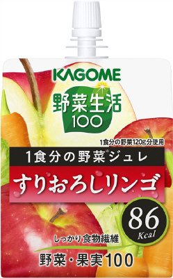 野菜生活１００　１食分の野菜ジュレすりおろしリンゴ　１８０ｇ／６／５