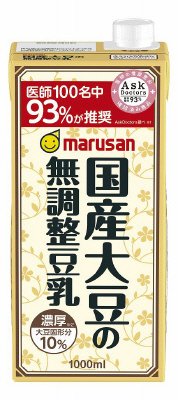 濃厚１０％　国産大豆の無調整豆乳