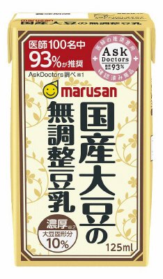 濃厚１０％　国産大豆の無調整豆乳