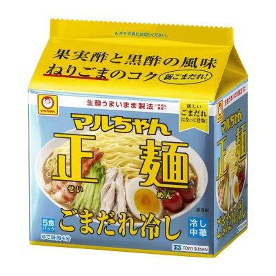 マルちゃん正麺　ごまだれ冷し　５食パック