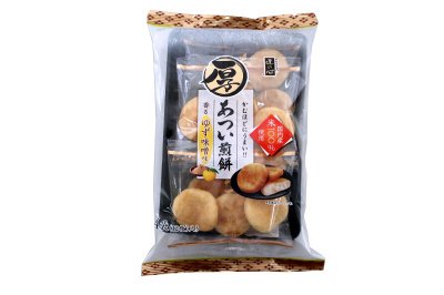 １２枚あつい煎餅香るゆず味噌味