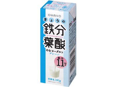 きょうの鉄分葉酸のむヨーグルト
