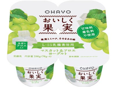 おいしく果実マスカット＆アロエヨーグルト
