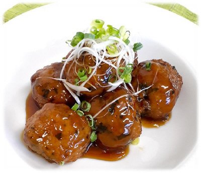 からだにやさしいふんわりニラ肉団子