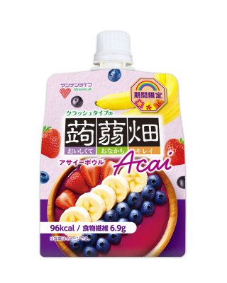 クラッシュタイプの蒟蒻畑アサイーボウル