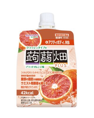 クラッシュタイプの蒟蒻畑プラスブラッドオレンジ味