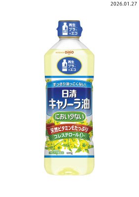 日清におい少ないキャノーラ油６００ＧＥＣＯボトル