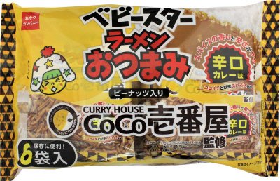 ベビースターラーメンおつまみＣｏＣｏ壱番屋辛口カレー味６袋入