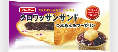 クロワッサンサンド　つぶあん＆マーガリン