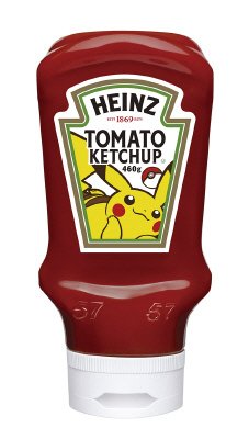 トマトケチャップ　逆さボトル　Pikachu ver.