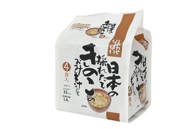 しあわせいっぱい　日本の採れたてきのこのおみそ汁 4食入