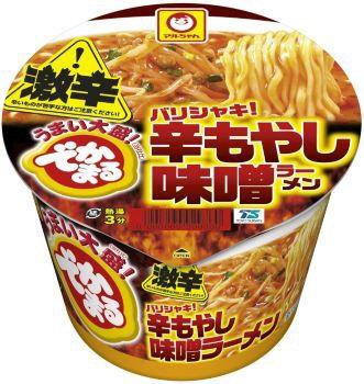 でかまる　バリシャキ！辛もやし味噌ラーメン　激辛