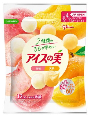 アイスの実　白桃黄桃