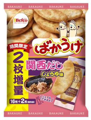 ばかうけ関西だししょうゆ味　２枚増量