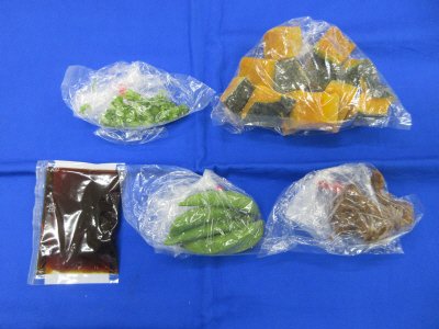 スナップえんどうと南瓜のそぼろあんかけ