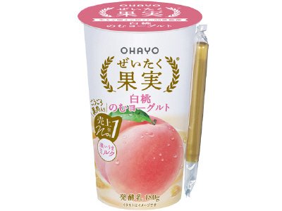 ぜいたく果実白桃のむヨーグルト