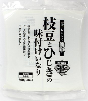 枝豆とひじきの味付けいなり