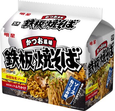 鉄板焼そば かつお風味 ５食パック　ケース