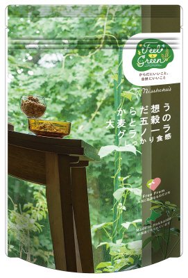 日食　Fｅｅｌ＆Ｇｒｅｅｎ　からだ想う　大麦と五穀のグラノーラ　しっかり食感