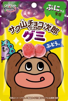 サク山チョコ次郎グミ　ぶどう味