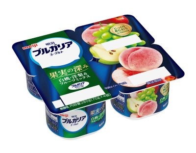 明治ブルガリアヨーグルト果実の深み白桃・洋梨＆フルーツミックス