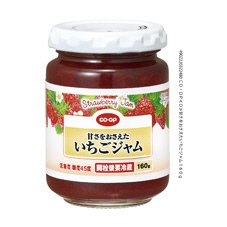 甘さをおさえたいちごジャム