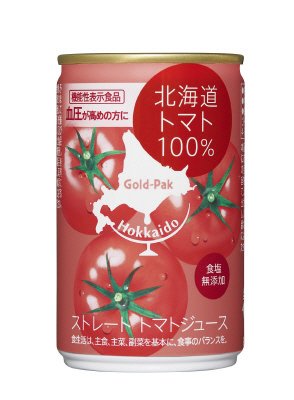 北海道トマト１００％　食塩無添加（機能性表示食品）