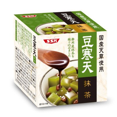 国産天草使用　抹茶豆寒天