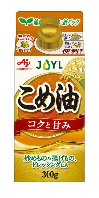 ＡＪＩＮＯＭＯＴＯこめ油　３００ｇスマートグリーンパック