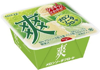 爽　メロンソーダフロート