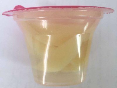フルーツがごろごろ　白桃ゼリー