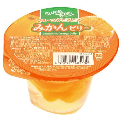 フルーツがごろごろ　みかんゼリー
