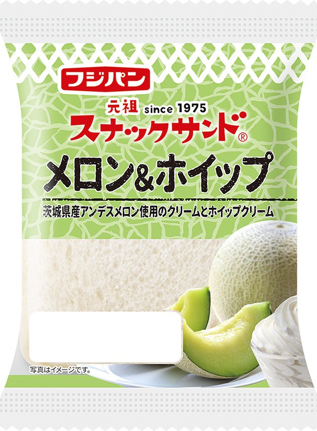 スナックサンド　メロン＆ホイップ