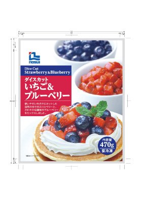 冷凍果実ダイスカットいちご＆ブルーベリー