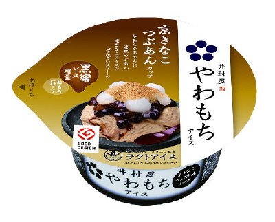 やわもちアイス　京きな粉つぶあんカップ